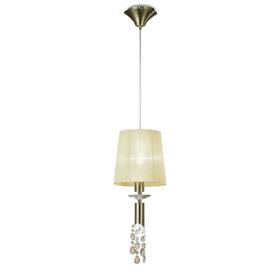 Tiffany Antique Brass-Cream Crystal Ceiling Lights Mantra Single Crystal Pendants Tiffany Antique Brass-Cream Crystal Ceiling Lights Mantra Single Crystal Pendants